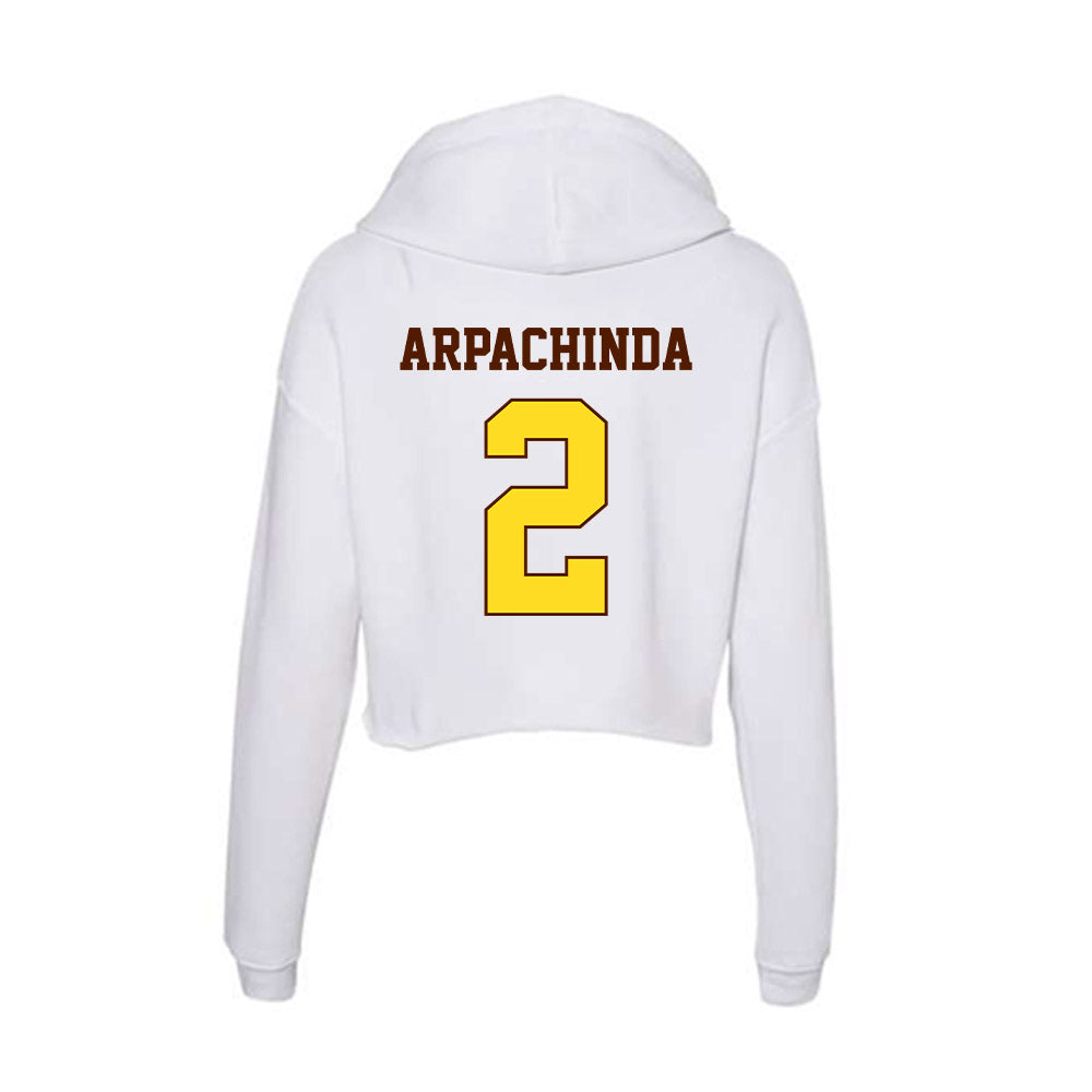 Western Michigan - NCAA Men's Soccer : Braxton Arpachinda - Women's Crop Fleece Hoodie-1