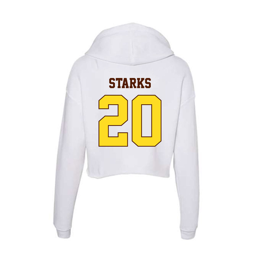 Western Michigan - NCAA Women's Basketball : Kailey Starks - Women's Crop Fleece Hoodie-1
