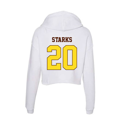 Western Michigan - NCAA Women's Basketball : Kailey Starks - Women's Crop Fleece Hoodie-1