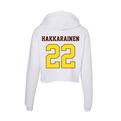 Western Michigan - NCAA Men's Ice Hockey : Iiro Hakkarainen - Women's Crop Fleece Hoodie-1
