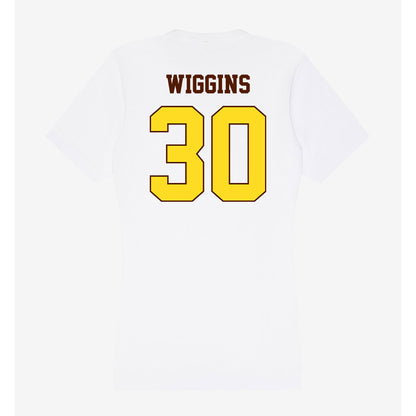 Western Michigan - NCAA Women's Basketball : Morasha Wiggins - Women's V-Neck T-Shirt-1