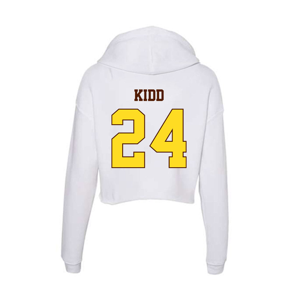 Western Michigan - NCAA Baseball : Ricky Kidd - Women's Crop Fleece Hoodie-1