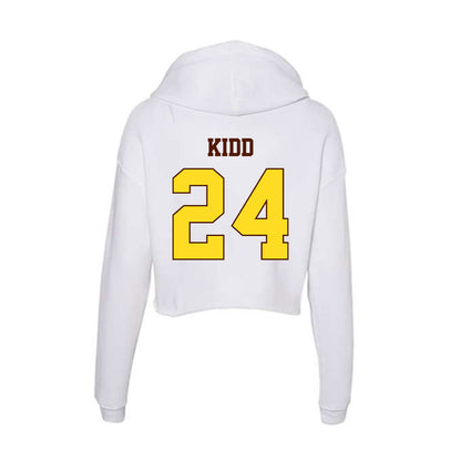 Western Michigan - NCAA Baseball : Ricky Kidd - Women's Crop Fleece Hoodie-1