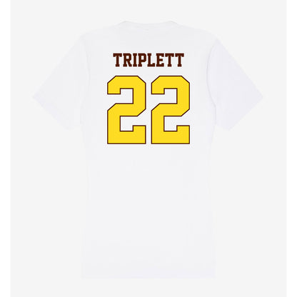 Western Michigan - NCAA Football : Donovan Triplett - Women's V-Neck T-Shirt-1