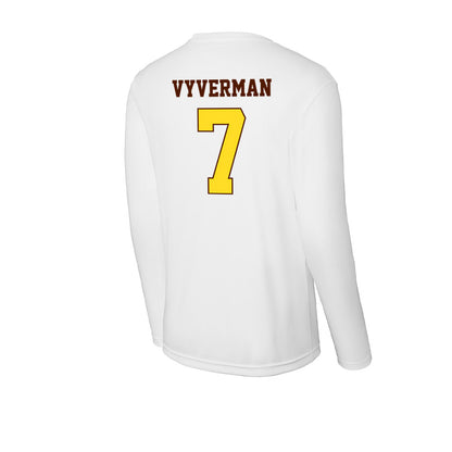Western Michigan - NCAA Women's Basketball : Casey Vyverman - Activewear Long Sleeve T-Shirt-1