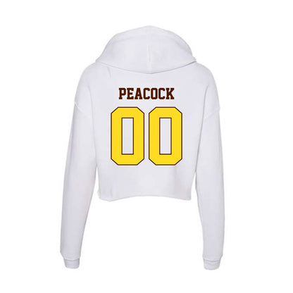 Western Michigan - NCAA Baseball : Lennox Peacock - Women's Crop Fleece Hooded Sweatshirt-1