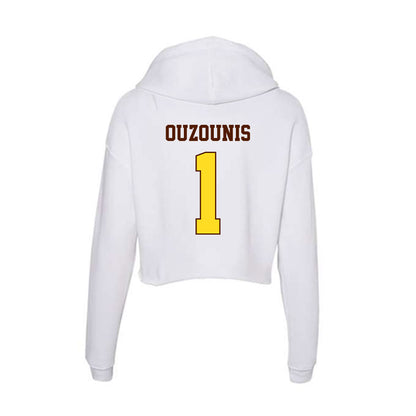 Western Michigan - NCAA Men's Soccer : Alessandro Ouzounis - Women's Crop Fleece Hoodie-1
