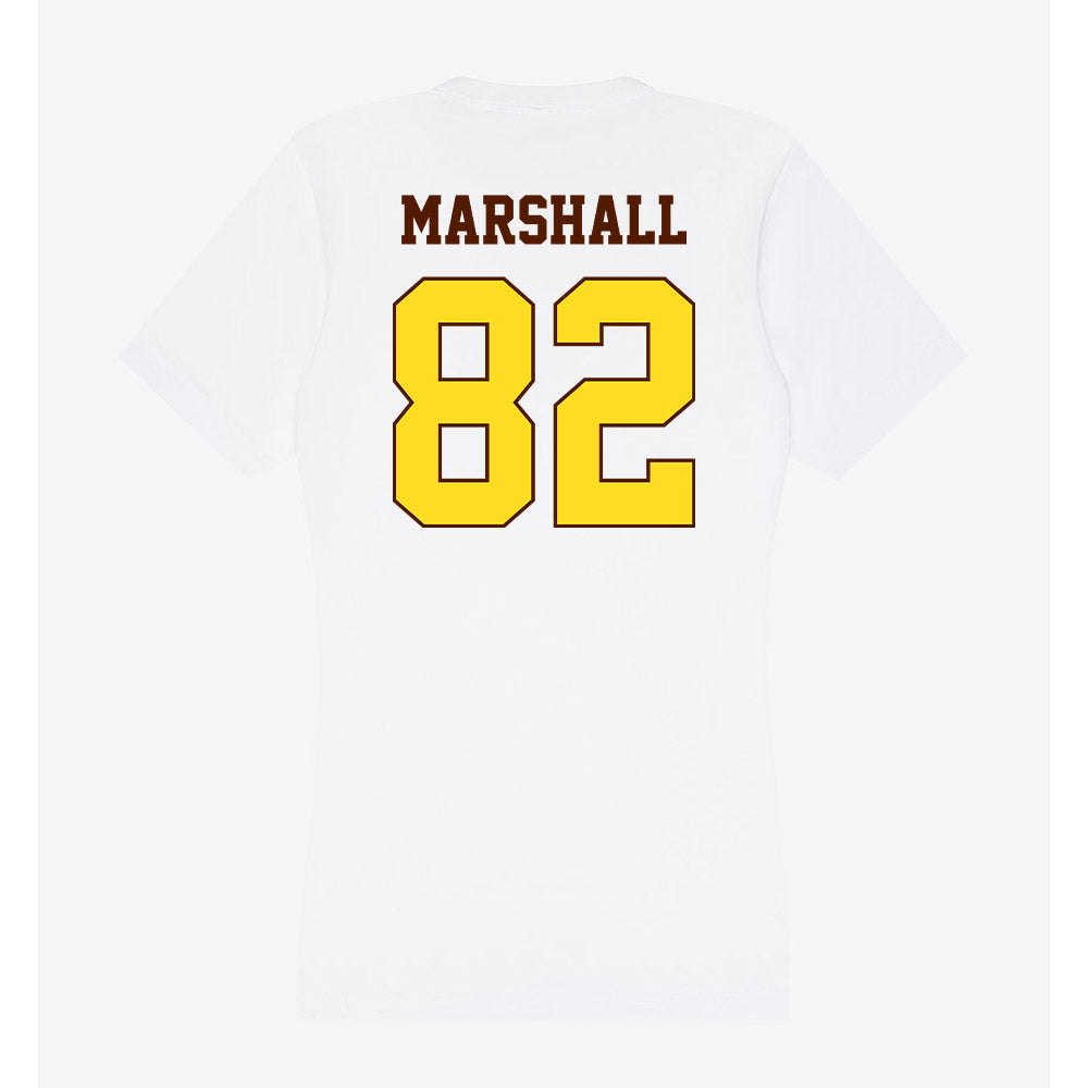 Western Michigan - NCAA Football : Terence Marshall - Women's V-Neck T-Shirt-1