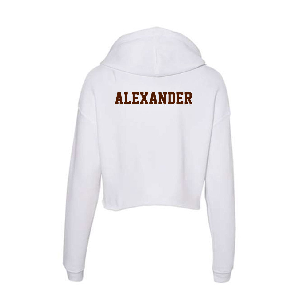 Western Michigan - NCAA Football : Blair Alexander - Women's Crop Fleece Hoodie-1