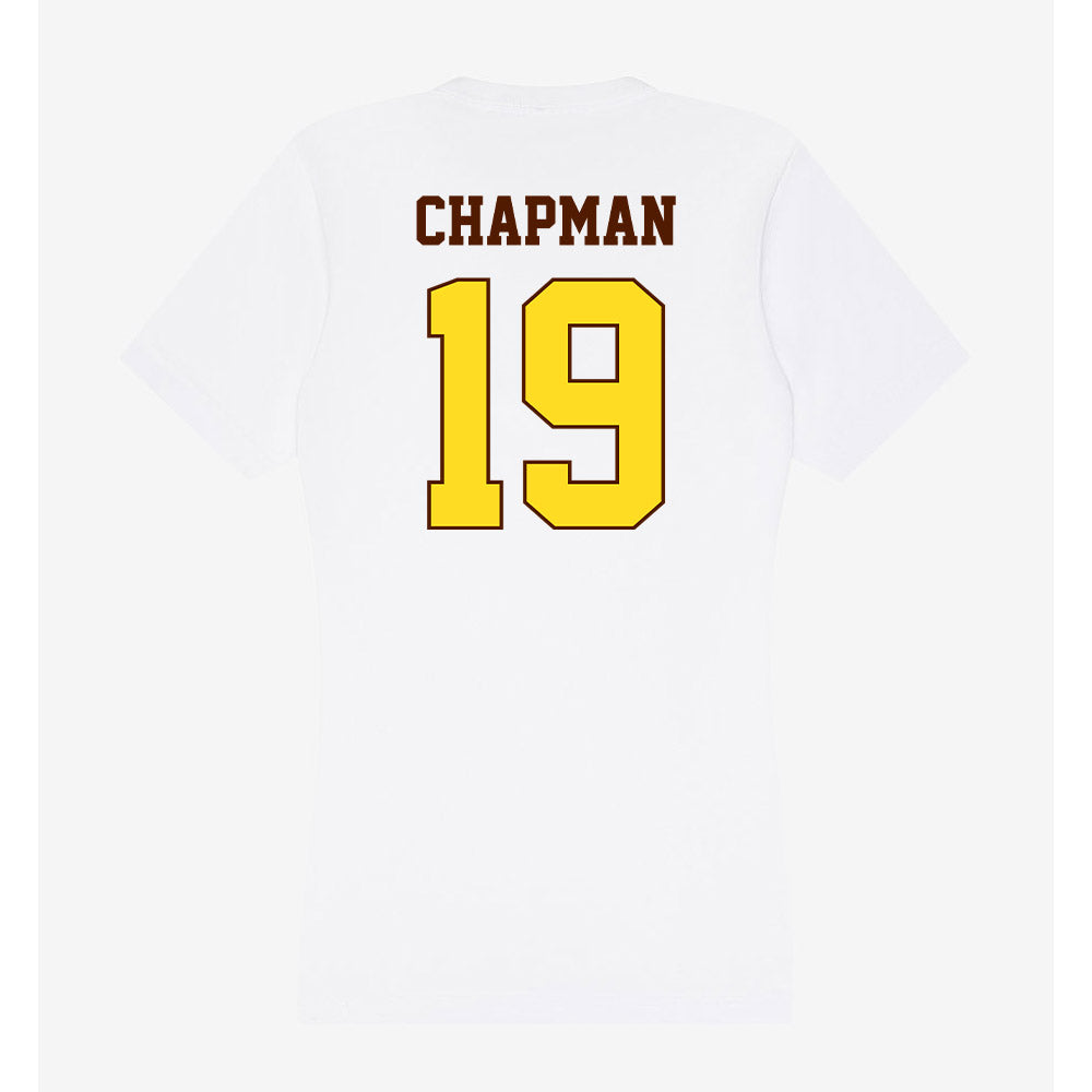 Western Michigan - NCAA Football : Angelo Chapman - Women's V-Neck T-Shirt-1