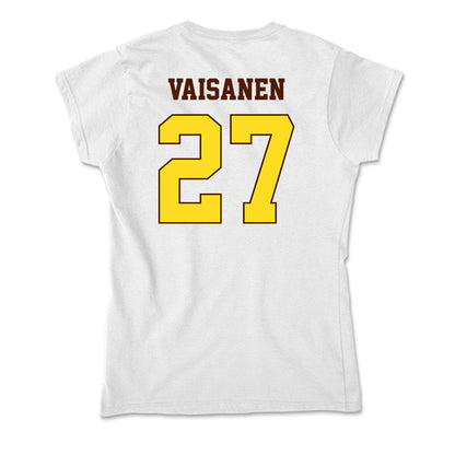 Western Michigan - NCAA Men's Ice Hockey : Joona Vaisanen - Soft Style Women’s T-Shirt-1