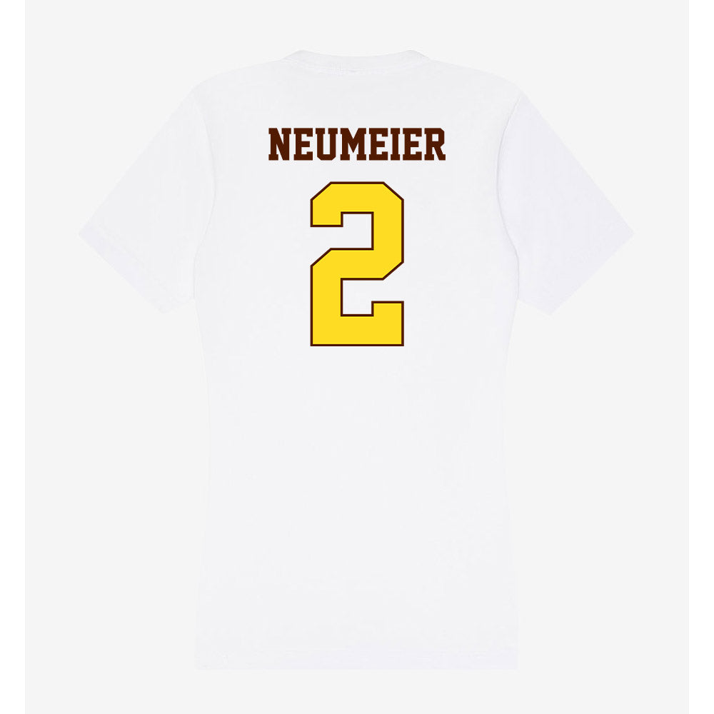 Western Michigan - NCAA Men's Ice Hockey : Michael Neumeier - Women's V-Neck T-Shirt-1