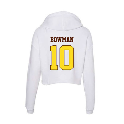 Western Michigan - NCAA Women's Soccer : Sophia Bowman - Women's Crop Fleece Hoodie-1