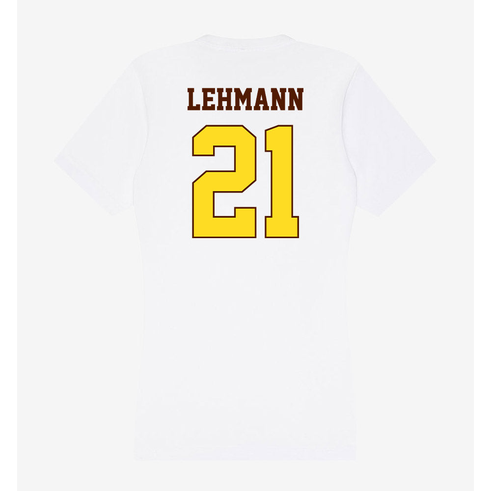 Western Michigan - NCAA Baseball : Adam Lehmann - Women's V-Neck T-Shirt-1