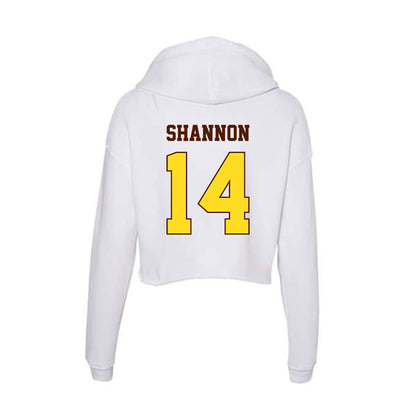 Western Michigan - NCAA Men's Soccer : Christian Shannon - Women's Crop Fleece Hoodie-1