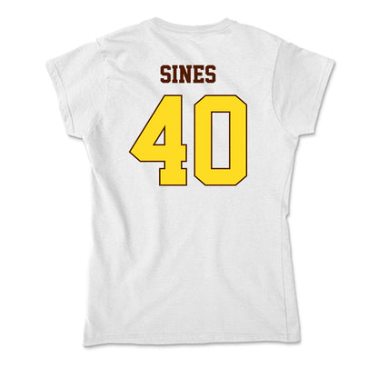 Western Michigan - NCAA Football : Nathan Sines - Soft Style Women’s T-Shirt-1
