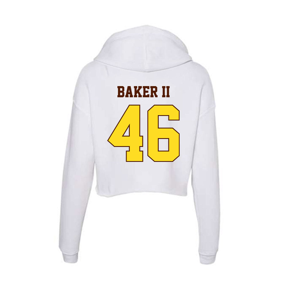 Western Michigan - NCAA Football : Max Baker II - Women's Crop Fleece Hoodie-1