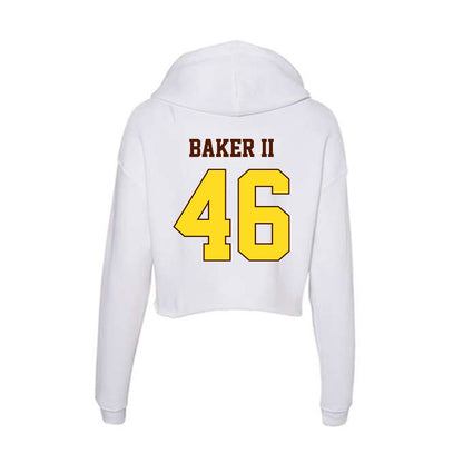 Western Michigan - NCAA Football : Max Baker II - Women's Crop Fleece Hoodie-1