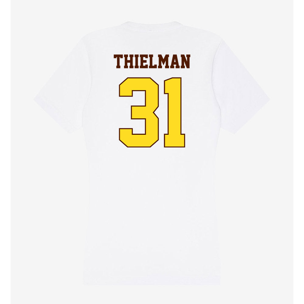 Western Michigan - NCAA Baseball : Avery Thielman - Women's V-Neck T-Shirt-1