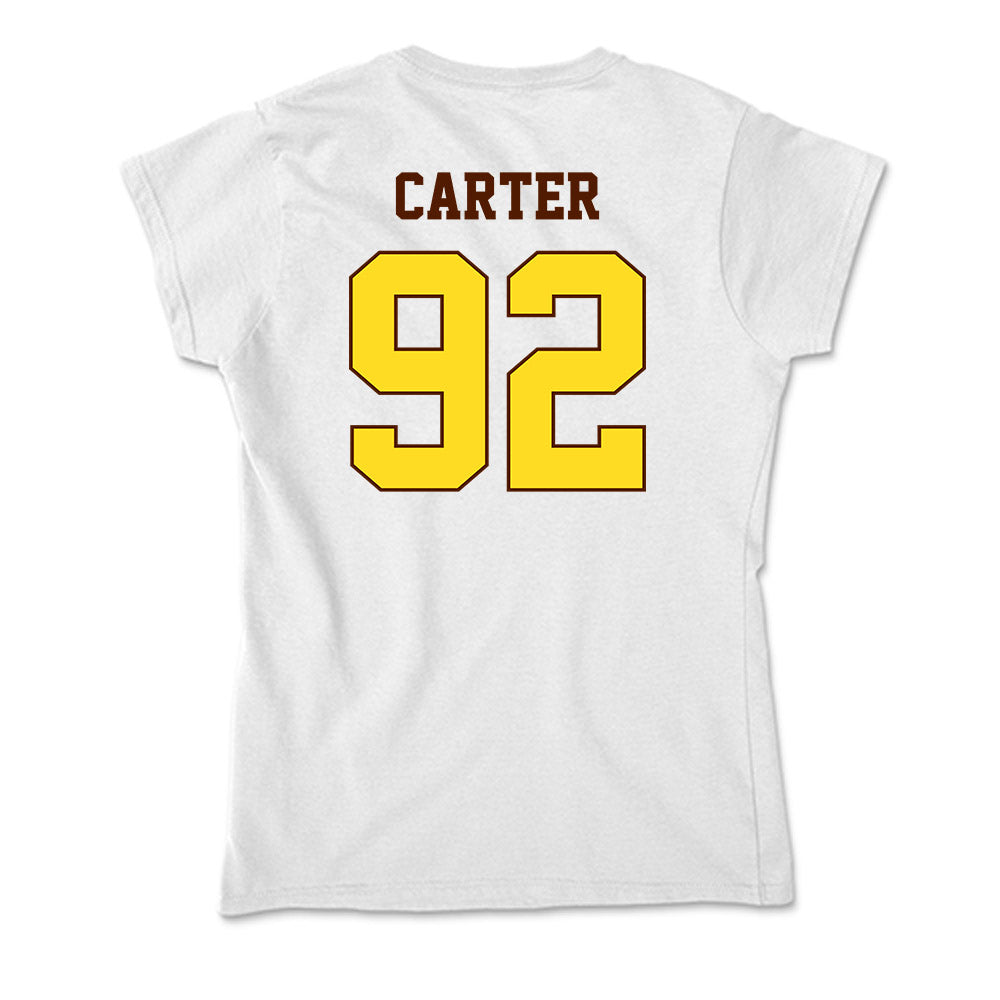 Western Michigan - NCAA Football : Gian Carter - Soft Style Women’s T-Shirt-1