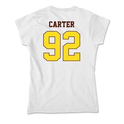 Western Michigan - NCAA Football : Gian Carter - Soft Style Women’s T-Shirt-1