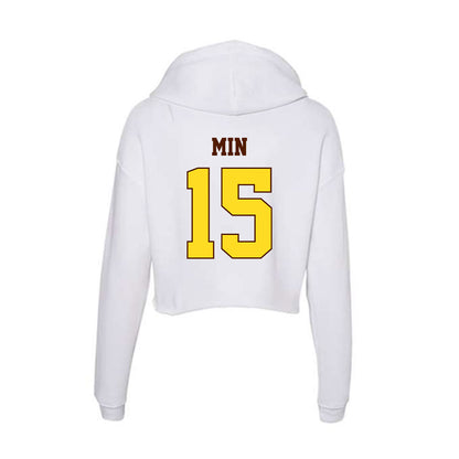 Western Michigan - NCAA Men's Soccer : Joseph Min - Women's Crop Fleece Hooded Sweatshirt-1