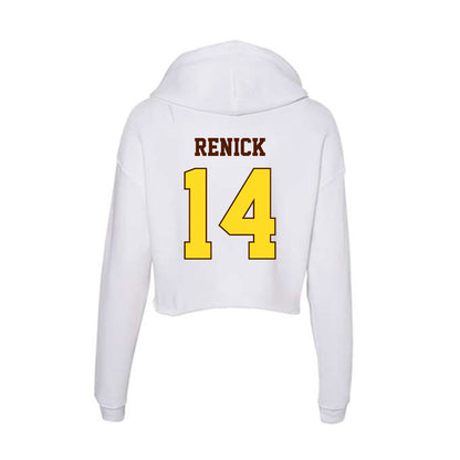 Western Michigan - NCAA Softball : Kiley Renick - Women's Crop Fleece Hooded Sweatshirt-1