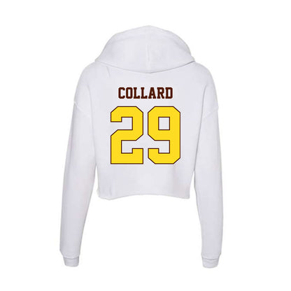 Western Michigan - NCAA Football : Trevon Collard - Women's Crop Fleece Hooded Sweatshirt-1