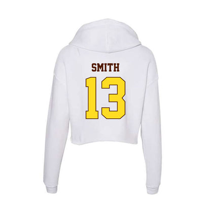 Western Michigan - NCAA Men's Soccer : Liam Smith - Women's Crop Fleece Hooded Sweatshirt-1