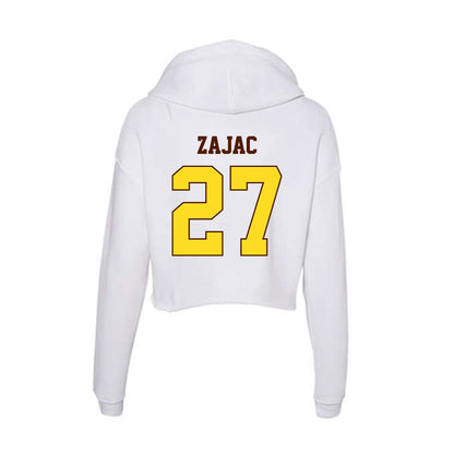 Western Michigan - NCAA Baseball : Nolan Zajac - Women's Crop Fleece Hoodie-1