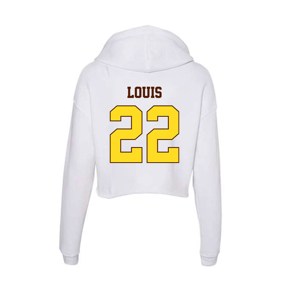 Western Michigan - NCAA Football : Amarian Louis - Women's Crop Fleece Hoodie-1