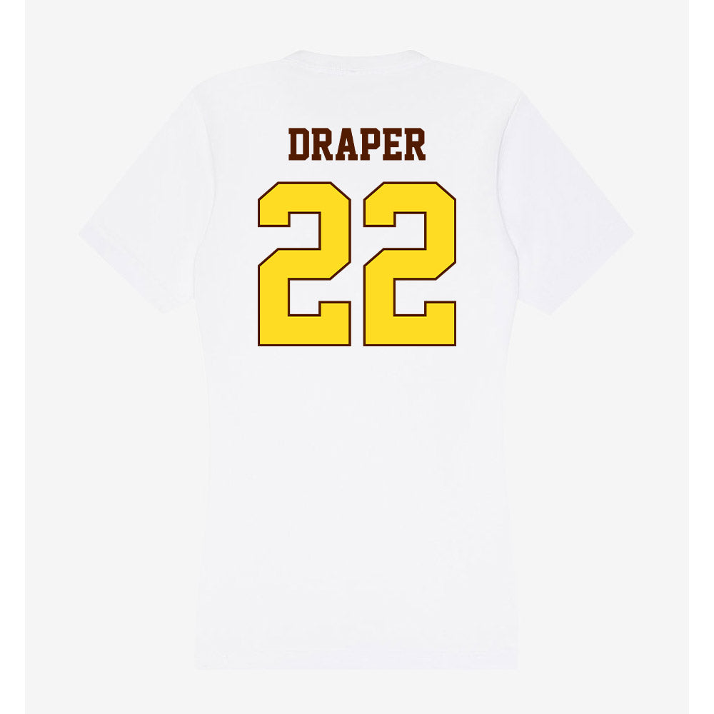 Western Michigan - NCAA Men's Basketball : Ramere Draper - Women's V-Neck T-Shirt-1