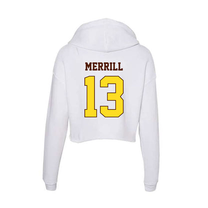 Western Michigan - NCAA Softball : Jadeyn Merrill - Women's Crop Fleece Hoodie-1