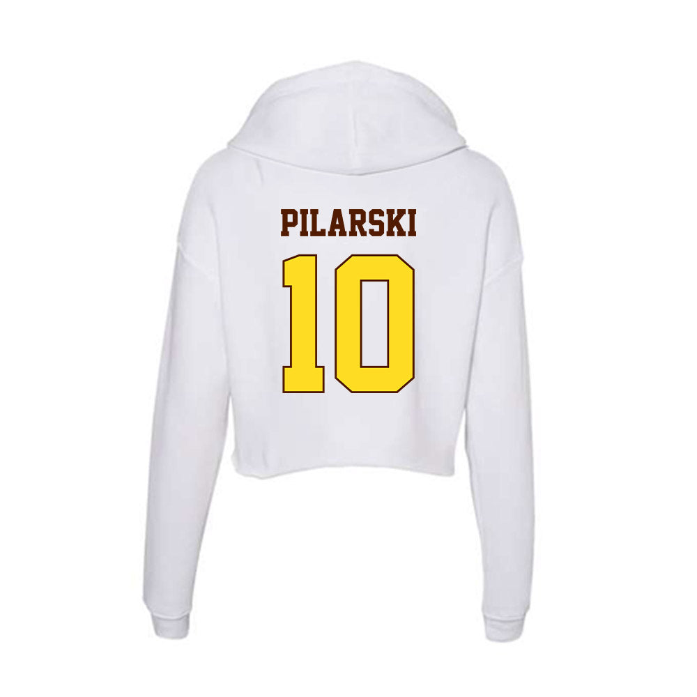 Western Michigan - NCAA Baseball : Mason Pilarski - Women's Crop Fleece Hoodie-1