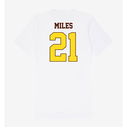 Western Michigan - NCAA Football : CJ Miles - Women's V-Neck T-Shirt-1