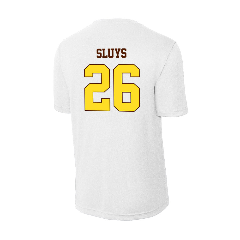 Western Michigan - NCAA Men's Ice Hockey : Jamison Sluys - Activewear T-Shirt-1