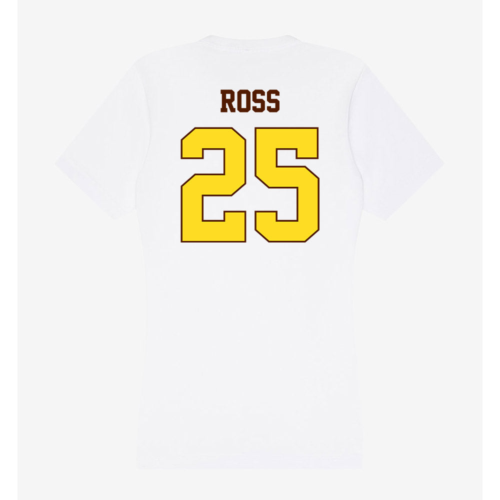 Western Michigan - NCAA Baseball : Jake Ross - Women's V-Neck T-Shirt-1