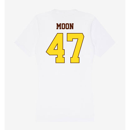 Western Michigan - NCAA Football : Domanick Moon - Women's V-Neck T-Shirt-1