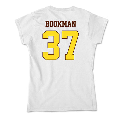 Western Michigan - NCAA Men's Ice Hockey : Zach Bookman - Soft Style Women’s T-Shirt-1