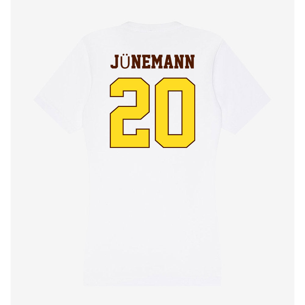 Western Michigan - NCAA Men's Basketball : Janis Jünemann - Women's V-Neck T-Shirt-1