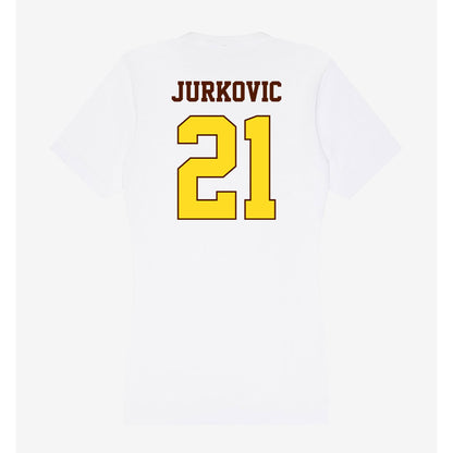 Western Michigan - NCAA Women's Volleyball : Mia Jurkovic - Women's V-Neck T-Shirt-1