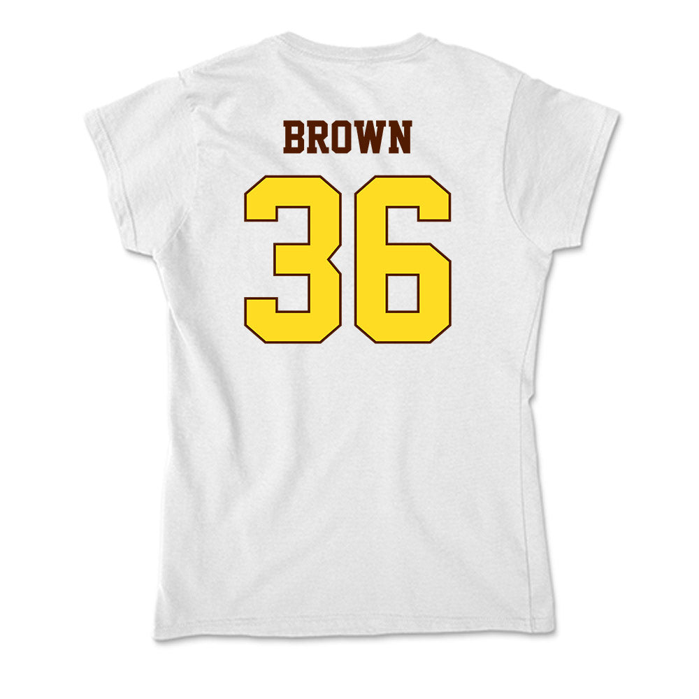 Western Michigan - NCAA Football : Freddy Brown - Soft Style Women’s T-Shirt-1