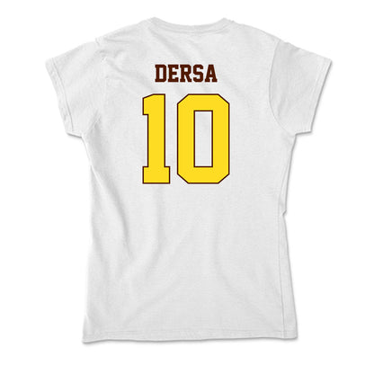 Western Michigan - NCAA Football : Michael Dersa - Soft Style Women’s T-Shirt-1