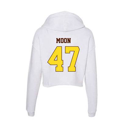 Western Michigan - NCAA Football : Domanick Moon - Women's Crop Fleece Hoodie-1