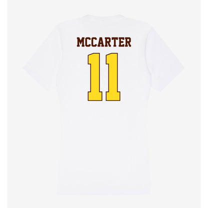 Western Michigan - NCAA Football : Jermar McCarter - Women's V-Neck T-Shirt-1