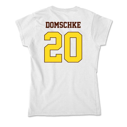 Western Michigan - NCAA Football : Palmer Domschke - Soft Style Women’s T-Shirt-1