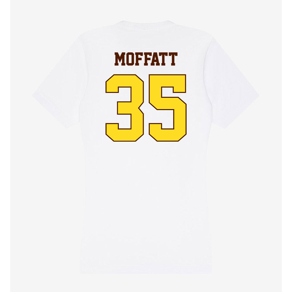 Western Michigan - NCAA Men's Ice Hockey : Gavin Moffatt - Women's V-Neck T-Shirt-1