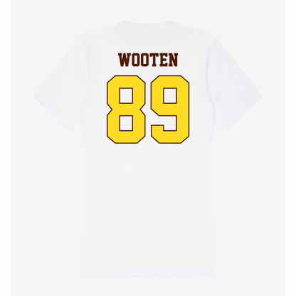 Western Michigan - NCAA Football : Brennan Wooten - Women's V-Neck T-Shirt-1