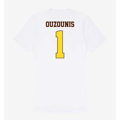 Western Michigan - NCAA Men's Soccer : Alessandro Ouzounis - Women's V-Neck T-Shirt-1