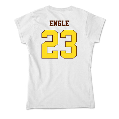 Western Michigan - NCAA Men's Ice Hockey : Edison Engle - Soft Style Women’s T-Shirt-1